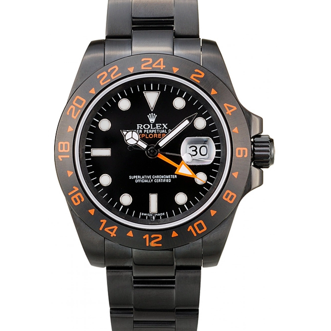 Aaa replica watch Explorer Ceramic Dial Black Black Rolex Bezel Watch 0620